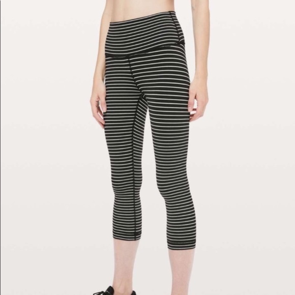 lululemon athletica Pants - Lululemon Wunder Under Crop (High-Rise) Striped